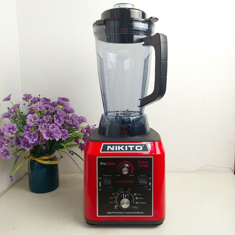 [HẸN GIỜ] Máy Xay Sinh Tố Công Nghiệp Không Chổi Than NIKITO-PRO Max 5500W.Siêu Bền,Xay Sữa Hạt,Nước Sốt Chấm,Xay Cháo