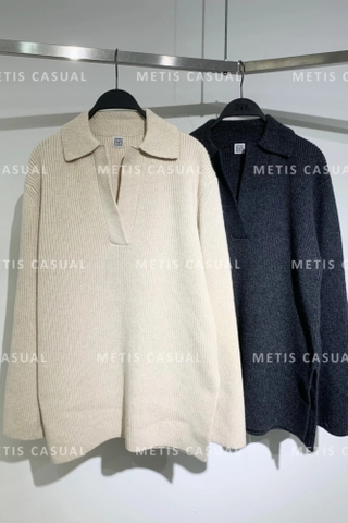 Áo len TOTEME cổ bẻ V 2 màu