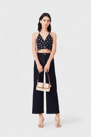 Áo MAJE navy cổ yếm chấm bi ( CÓ SET )