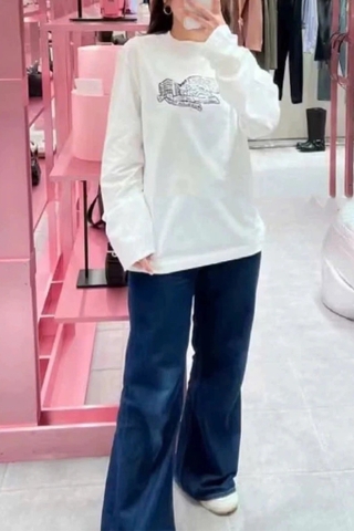 Áo nỉ ACNE STUDIO logo ngực