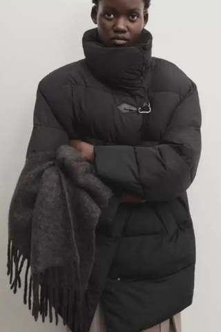 Áo phao MASSIMO DUTTI đen