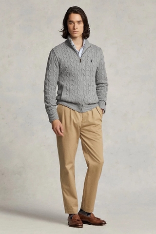 Áo len RALPH LAUREN khóa zip da 7 màu CS