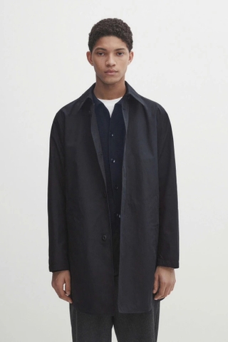 Áo khoác MASSIMO DUTTI đen dáng dài