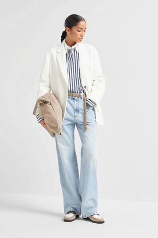 Quần Jean BRUNELLO xanh mài