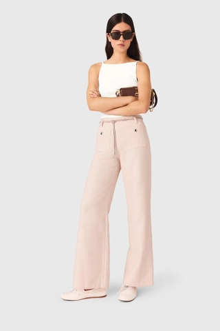 Quần MAJE hồng xuông dài