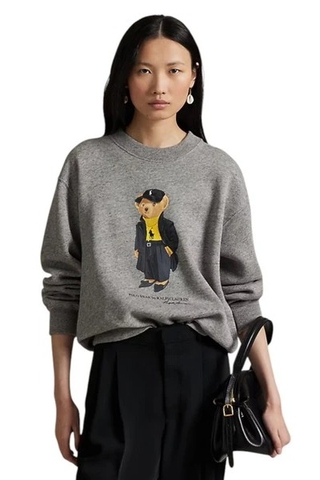 Áo nỉ RALPH LAUREN gấu ghi