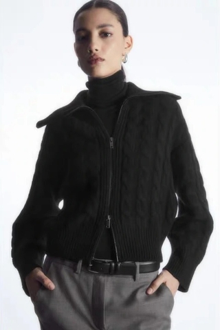 Aó khoác len Cos vặn thừng