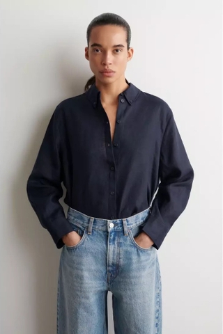 Sơ mi COS linen 2 màu