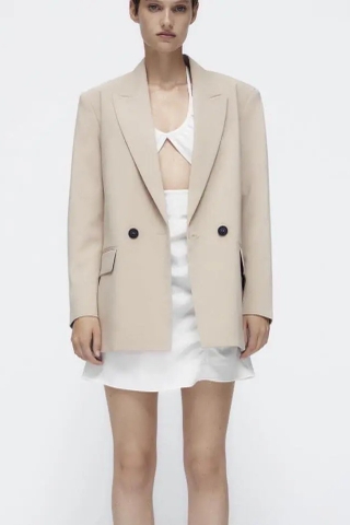 Blazer Zara túi 2 bên