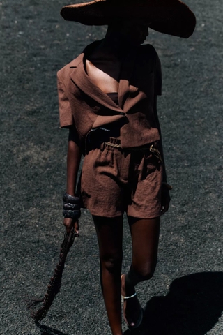 Quần sooc ZARA nâu (có set)