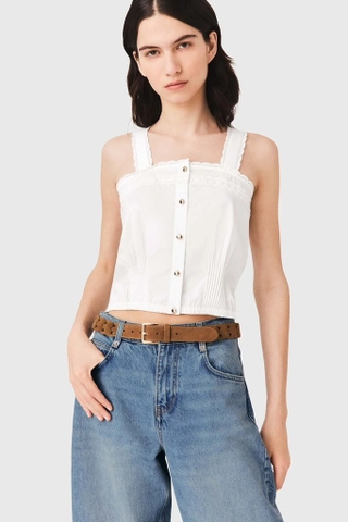 Áo MAJE 2 dây bo gấu