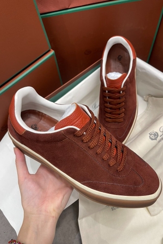 Giày LORO PIANA nâu đậm da lộn