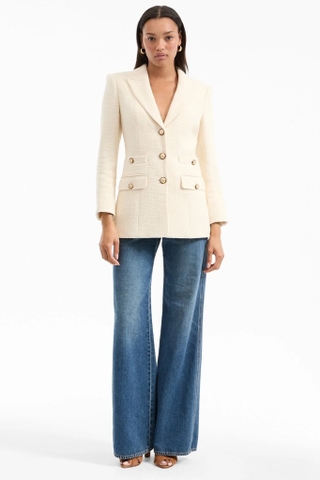 Blazer VERONICA BEARD kem khuy vàng túi 2 bên