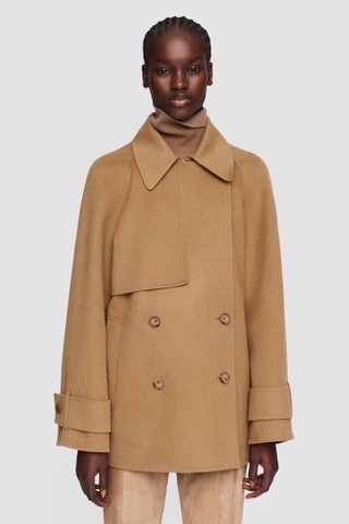 Áo dạ JOSEPH nâu khuy đai