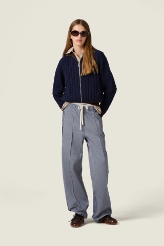 Quần MIUMIU ghi sọc nâu (có set)