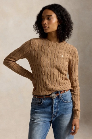 Áo len RALPH LAUREN trơn cổ tròn dài tay 4 màu