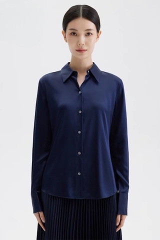 Sơ mi THEORY lụa trơn