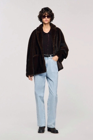 Áo lông SANDRO nâu