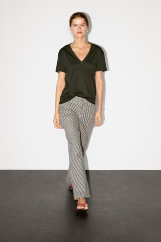 Tshirt MASSIMO DUTTI cổ V 2 màu