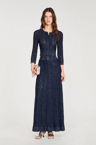 Chân váy SANDRO navy bling