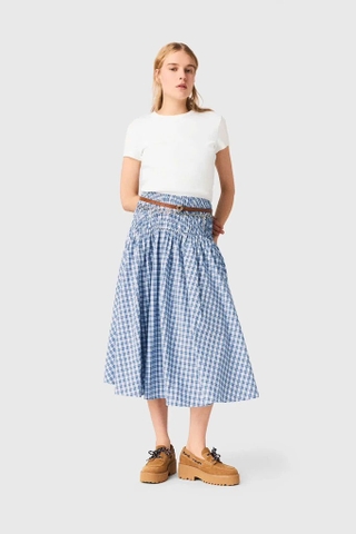 Chân váy MAJE kẻ đính đá (có set)