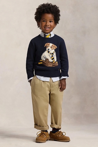 Áo len RALPH LAUREN kid chó quàng khăn