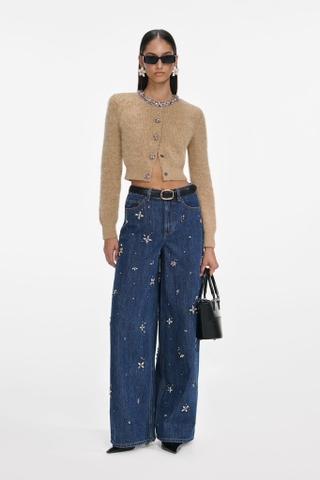 Áo SELF PORTRAIT nâu cổ đá