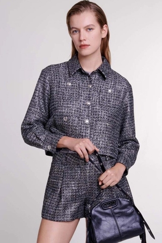 Áo khoác MAJE bling bạc ( CÓ SET )