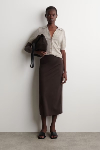 Polo COS cộc tay khuy cổ