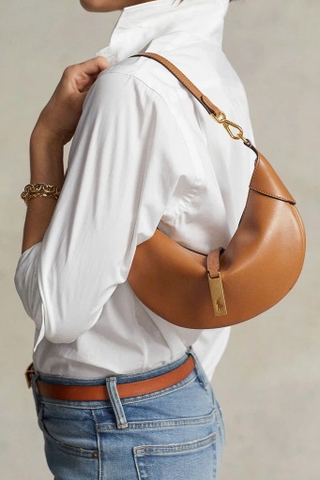 Túi RALPH LAUREN da bán nguyệt