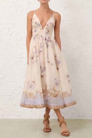 Váy 2 dây ZIMMERMANN hoa 2 màu