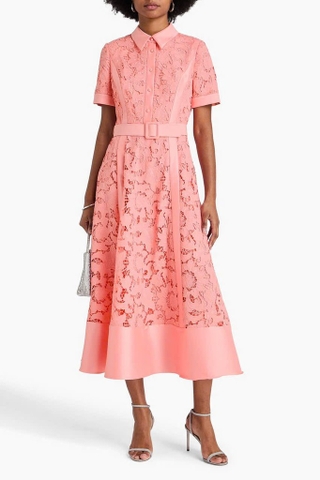 Váy ren BADGLEY MISCHKA hồng