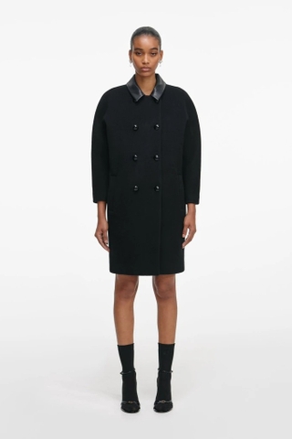 Áo dạ SELF PORTRAIT cổ da