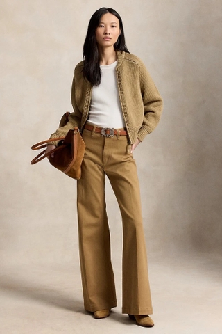 Áo khoác len RALPH LAUREN kéo khóa 3 màu