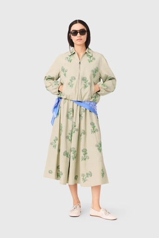 Áo khoác MAJE hoa xanh lá ( có set )