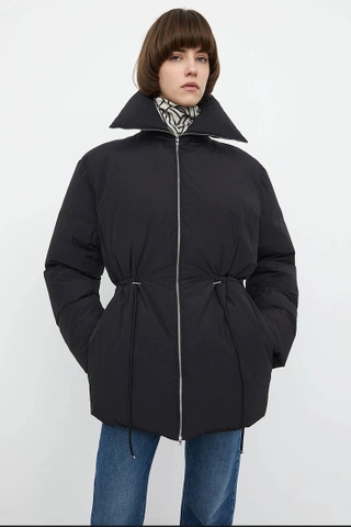 Khoác TOTEME cổ bẻ dây rút eo