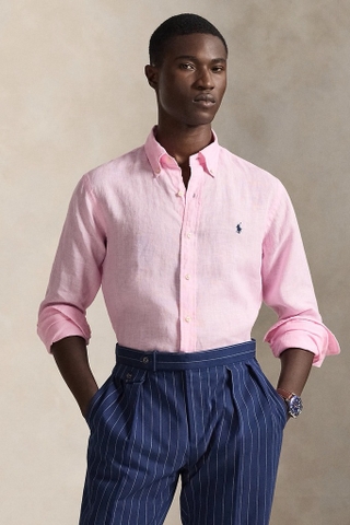 Sơ mi RALPH LAUREN classic fit linen 2 màu