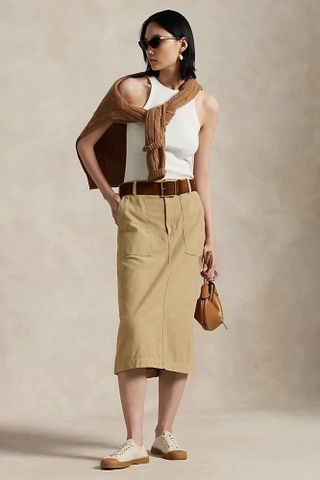 Chân váy RALPH LAUREN nâu