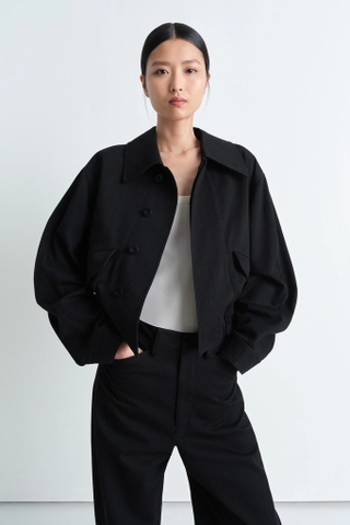 Áo khoác LEMAIRE kaki chun gấu 2 màu