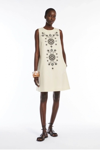 Váy MAX MARA sát nách hoa nổi