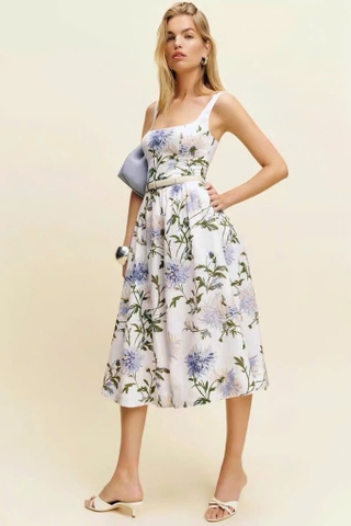 Váy REFORMATION 2 dây linen 2 màu