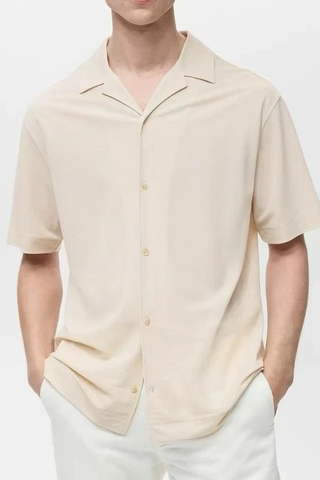 Sơ mi nam MNG cộc tay 2 màu