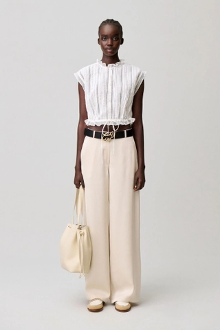 Áo CLAUDIE ren trắng (có set)