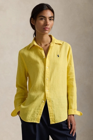 Sơ mi RALPH LAUREN linen 3 màu đuôi tôm