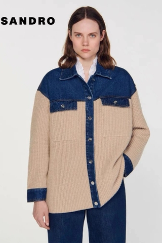 Áo khoác SANDRO Jean cải len
