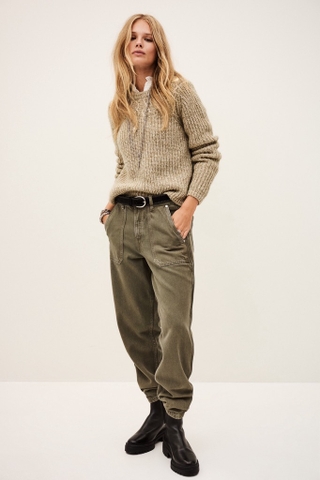 Áo BA&SH vàng khuy vai