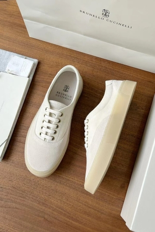 Giày BRUNELLO CUCINELLI  kem kẻ