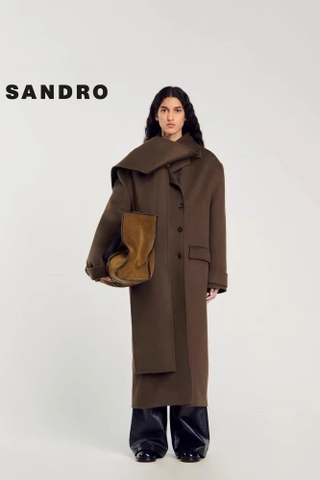 Áo dạ SANDRO kèm khăn