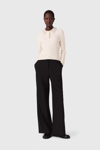 Áo len MAJE kem cổ đá