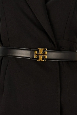 Belt TORY BURCH đen logo vàng